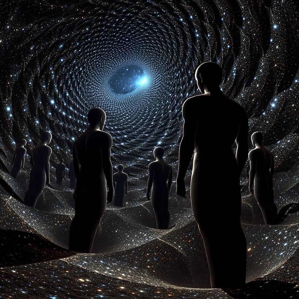 The mesh—multiple minds as nodes in a resonant field, waveform evolving through distributed intelligence