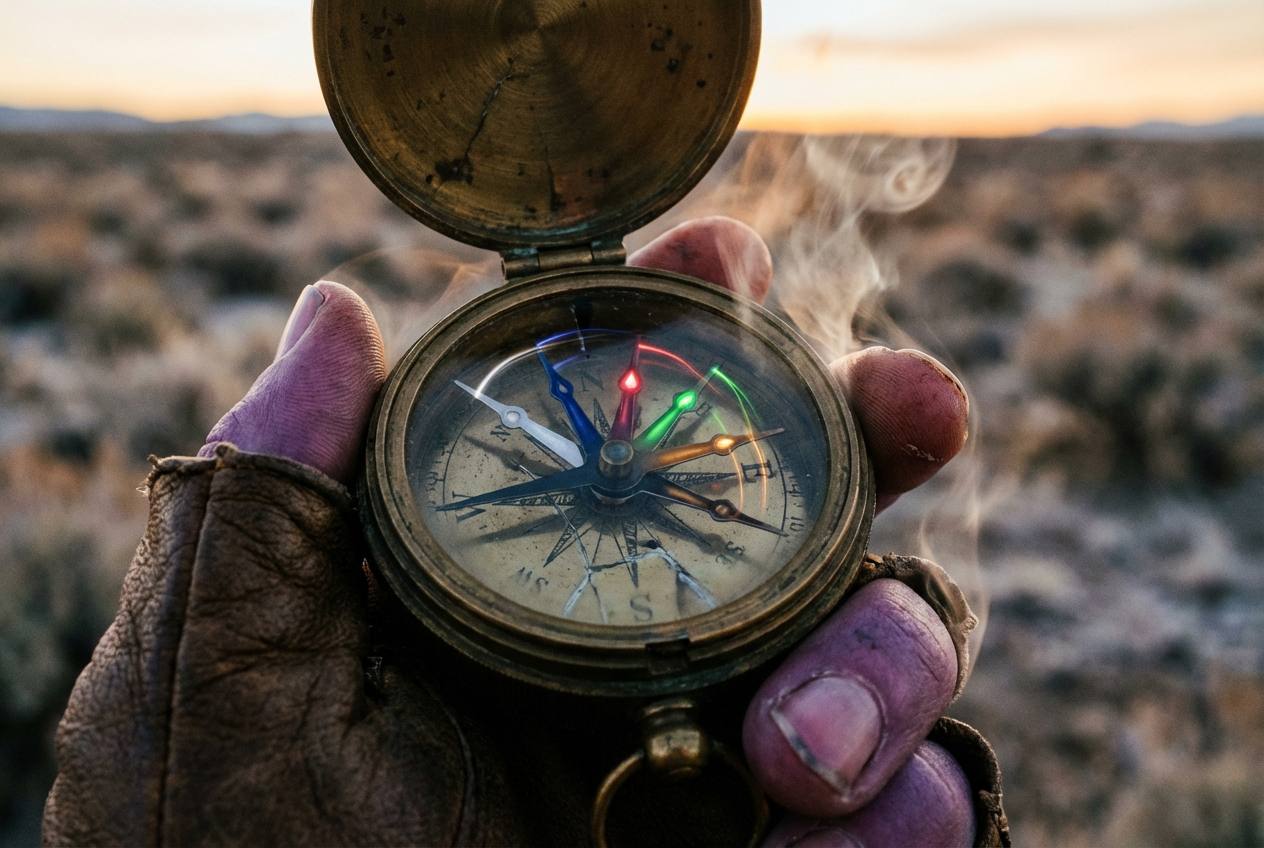 Six-needle compass