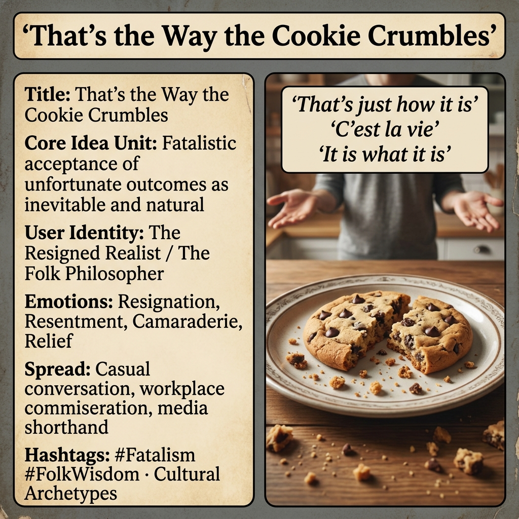 That's the Way the Cookie Crumbles